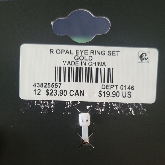 Torrid Gold and White Eye Ring Set - Picture 2 of 8